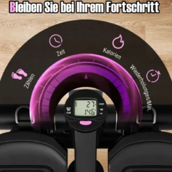 Mini-Stepper mit Widerstandbändern Twist Stepper mit Verstellbarem Widerstand Schwarz