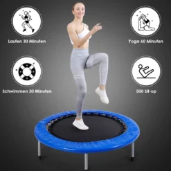 Mini Trampolin φ96cm faltbar Kindertrampolin Fitness Gartentrampolin