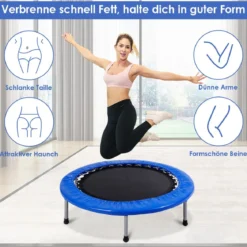 Mini Trampolin φ96cm faltbar Kindertrampolin Fitness Gartentrampolin