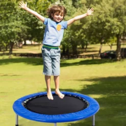 Mini Trampolin φ96cm faltbar Kindertrampolin Fitness Gartentrampolin