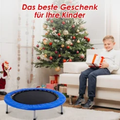 Mini Trampolin φ96cm faltbar Kindertrampolin Fitness Gartentrampolin