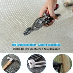 7 mm Öffnung Volierendraht Maschendraht 23 Gauge Metallgitter für Obstgarten / Tiergehege 1 x 15 m