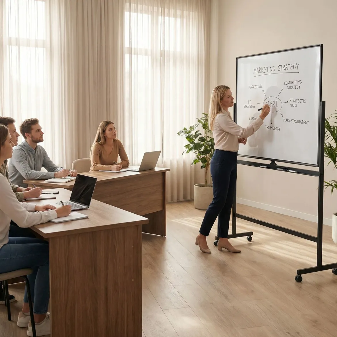 Mobiles Whiteboard beidseitiges magnetic Board mit Ständer 2 verstellbare Höhen Schwarz