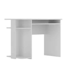 Moderner Computertisch Mehrzweck-Schreibtisch Arbeitstisch 95 x 60 x 75 cm Weiß