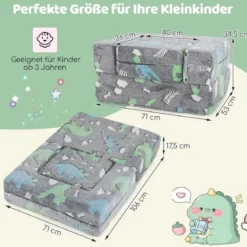 Modulares Kindersofa im Dunkeln leuchtendes Spielsofa Modulsofa 71 x 53 x 34,5 cm