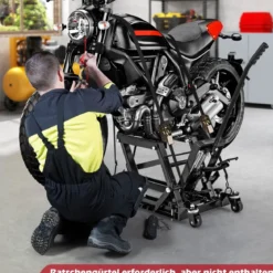 Motorrad Hebebühne bis zu 680kg 3-stufig Höhenverstellbarer Hydraulischer Motorradheber