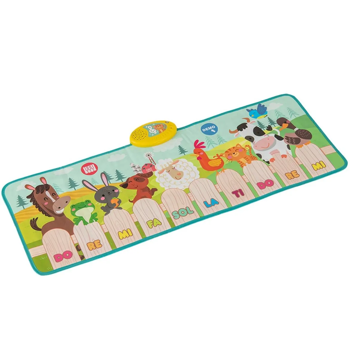 Musikmatte Kinder Klaviermatte mit 10 Tierstimmen & 10 Klavierton Keyboard Tanzmatte mit 10 Lieder