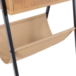 Nachttisch Beistelltisch Telefontisch mit eine Schublade Holz 44 x 40 x 62 cm