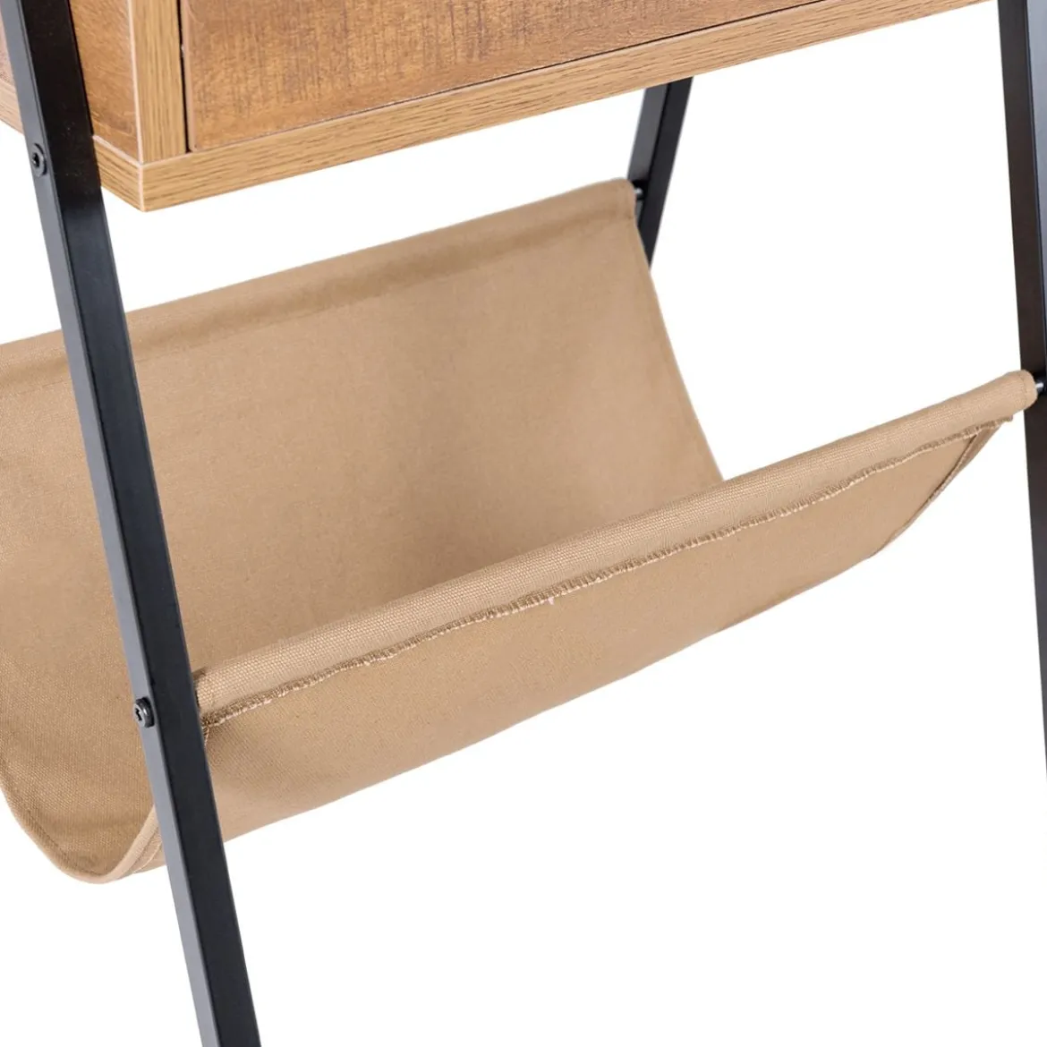 Nachttisch Beistelltisch Telefontisch mit eine Schublade Holz 44 x 40 x 62 cm