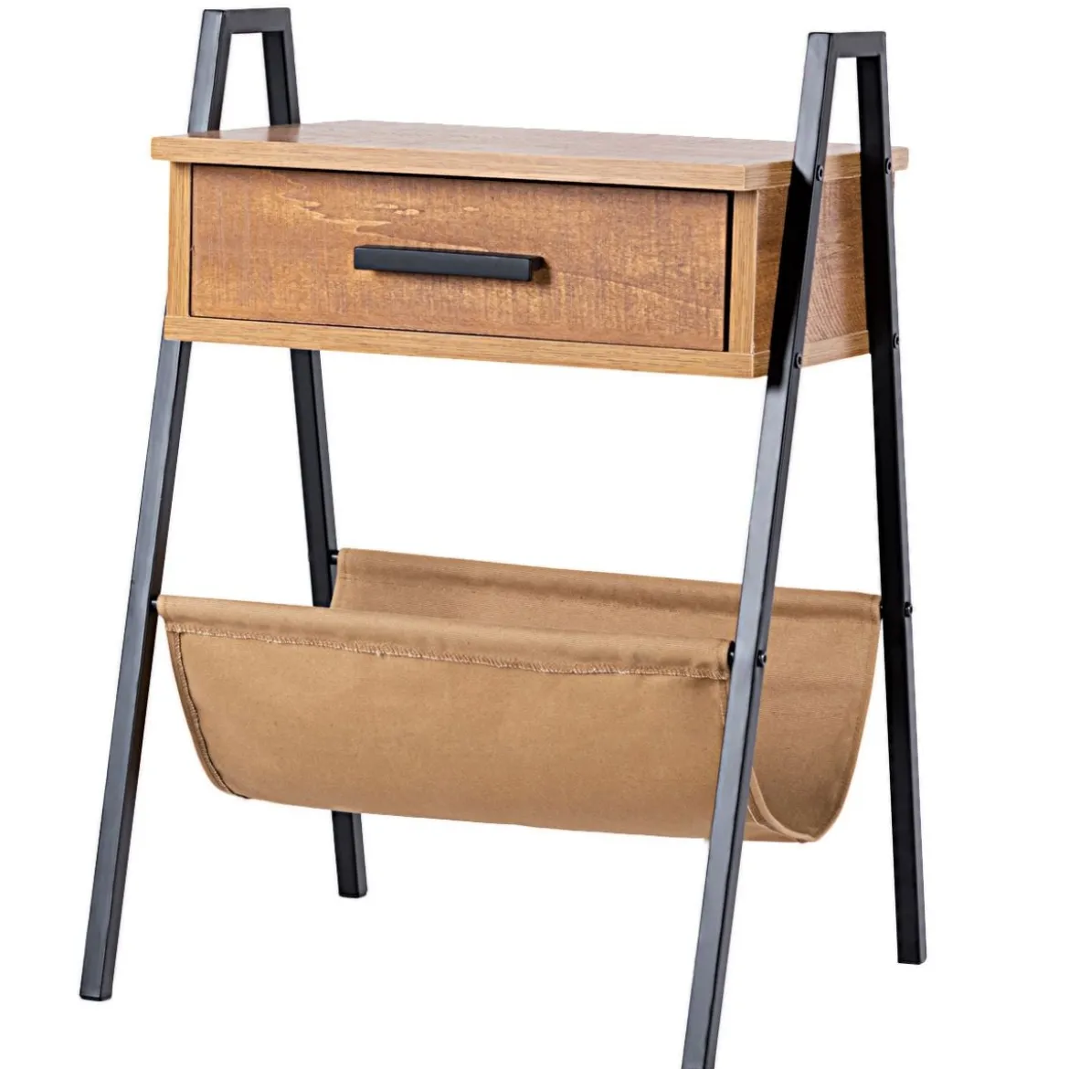 Nachttisch Beistelltisch Telefontisch mit eine Schublade Holz 44 x 40 x 62 cm