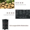 Nachttisch mit Schublade Beistelltisch Korbkommode28 x 26 x 60 cm Schwarz + Braun
