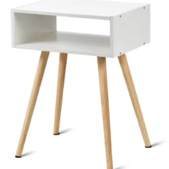 Nachttisch Weiß Design Ablagetisch Couchtisch 40 x 30 x 54 cm