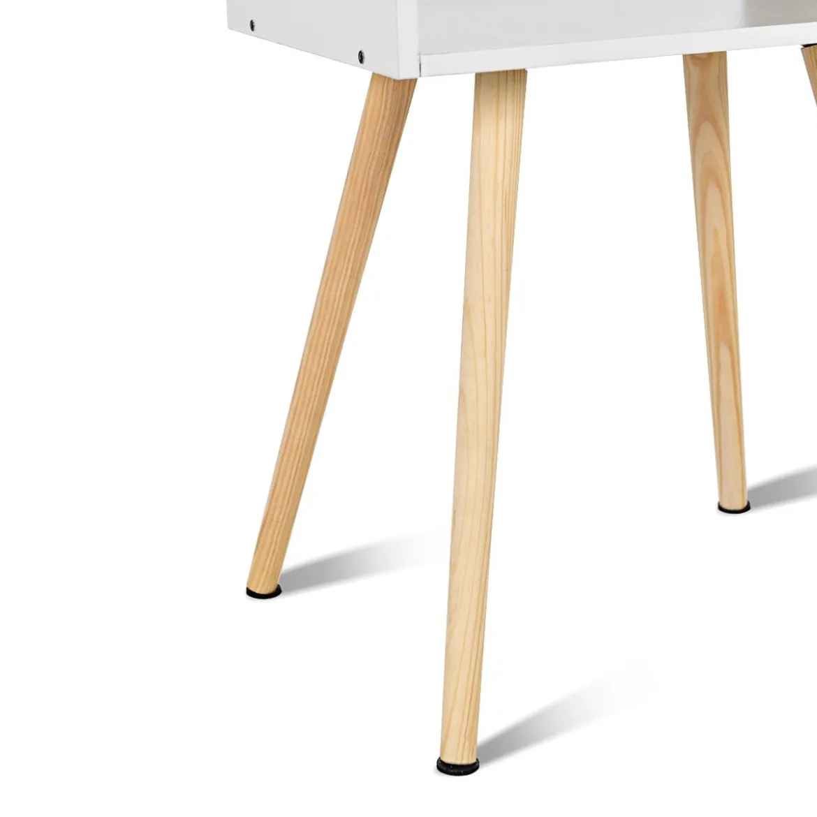 Nachttisch Weiß Design Ablagetisch Couchtisch 40 x 30 x 54 cm