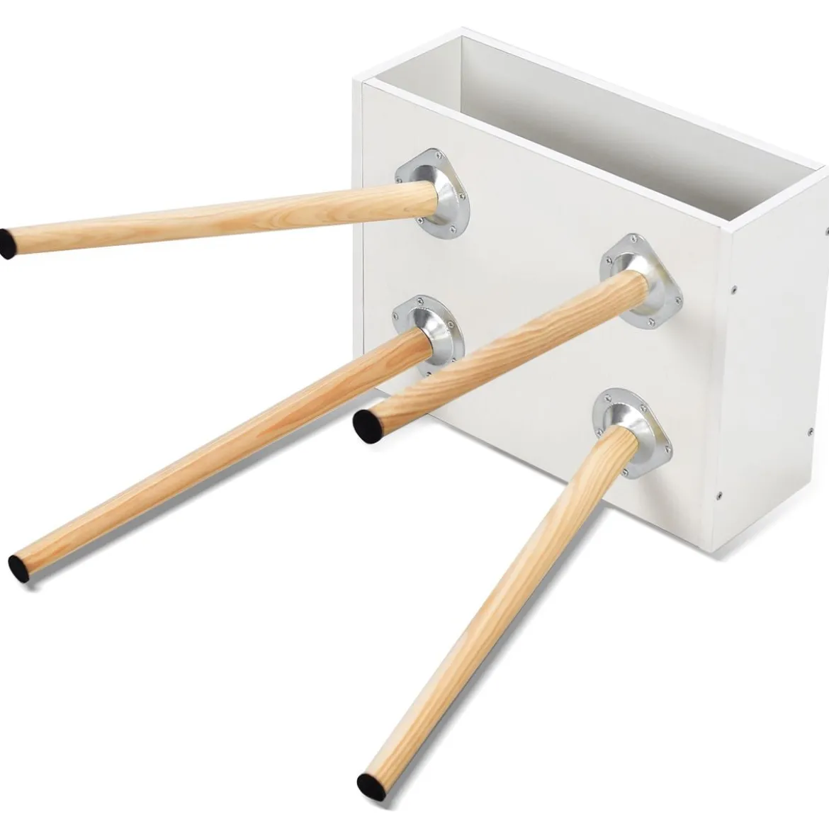 Nachttisch Weiß Design Ablagetisch Couchtisch 40 x 30 x 54 cm