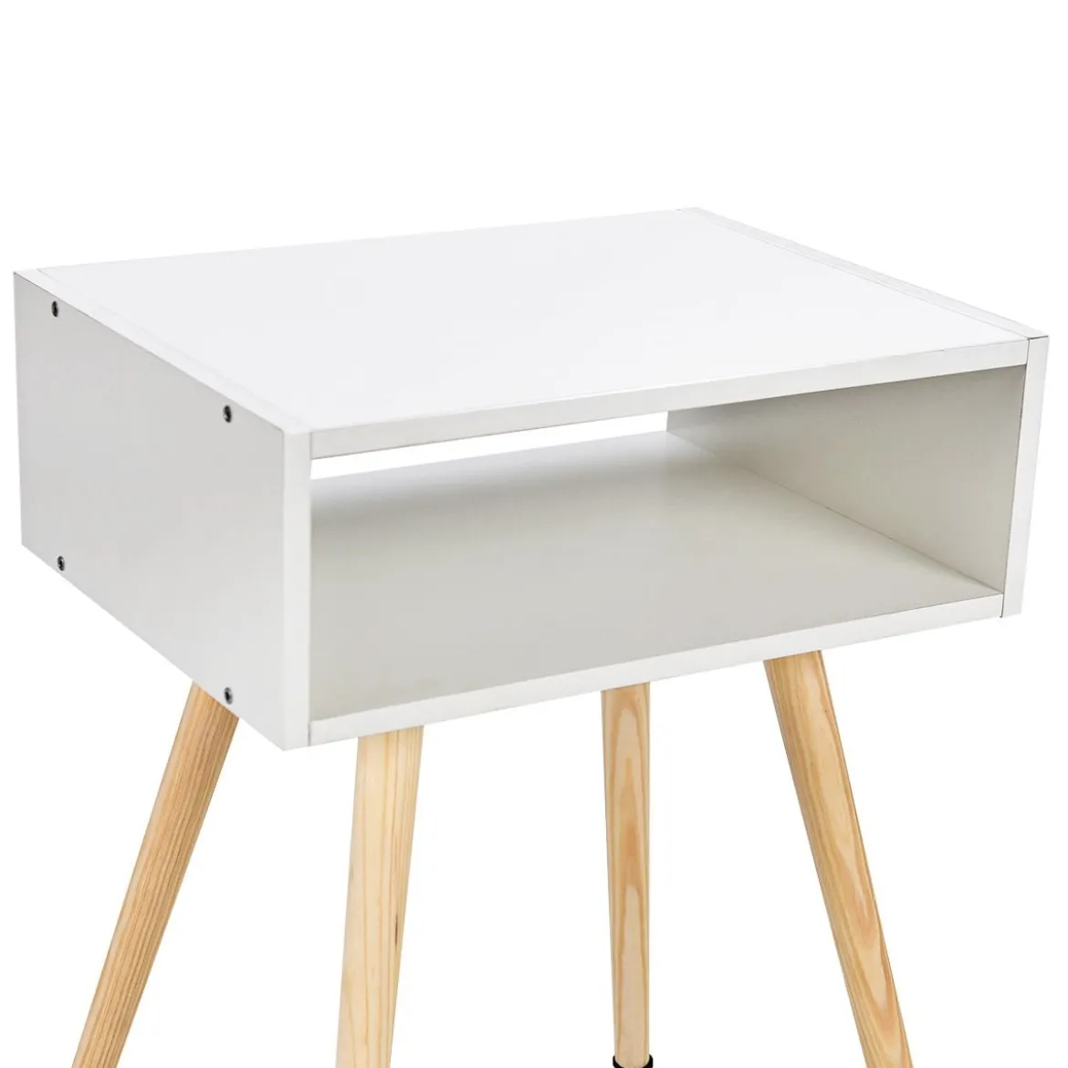 Nachttisch Weiß Design Ablagetisch Couchtisch 40 x 30 x 54 cm