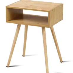 Nachttisch 40 x 30 x 54.5 cm Natur Design Ablagetisch Couchtisch