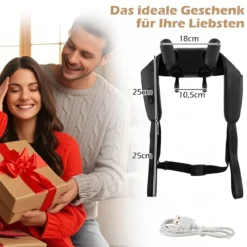 Nackenmassagegerät & Schulter Massagegerät 4D Kneten Shiatsu Massagemaschine mit 2 Wärmestufen