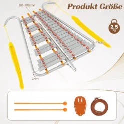 29-Noten Glockenspiel Percussion Kit Aluminium Marsch-Xylophon mit Verstellbarem Griff