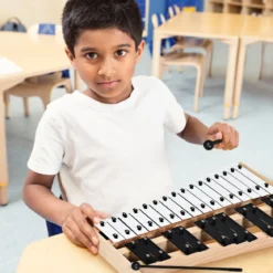 27 Noten Xylophon mit 2 Schlägeln & Tragetasche Glockenspiel Handpercussion Percussion