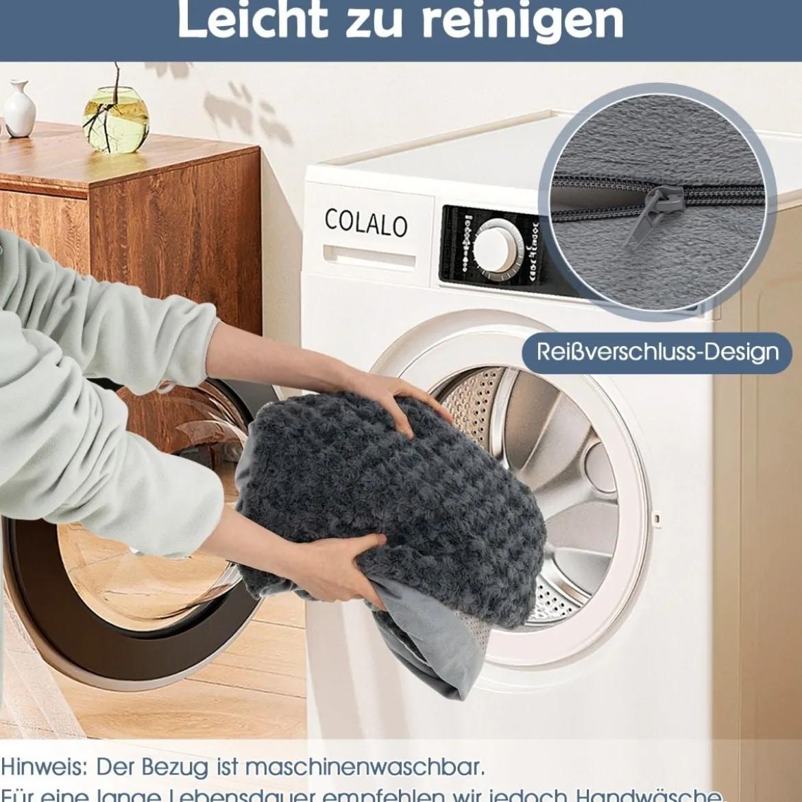 Orthopädisches Hundebett groß Hundesofa mit Hundekissen Hundecouch für große & Mittelgroße Hunde Grau