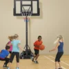 Outdoor Basketballkorb mit Ständer & Netze 135-305 cm Höhenverstellbarer Basketballständer