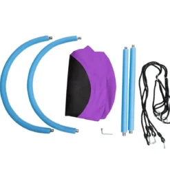 Ovale Nestschaukel Tellerschaukel mit 100-160cm höhenverstellbarem Seil für Kinder & Erwachsene Lila