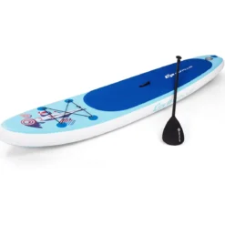 Paddleboard Set Aufblasbares Paddlebrett Surfboard Blau 305 x 76 x 15 cm