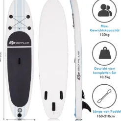 Paddleboard Surfboard Sup-Board Paddelbrett Stand Up Board Set 305 x 76 x 15 cm