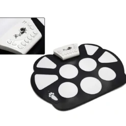 10 Pad elektronisch Trommel E-Drum Elektronik Drum Instrument Schlagzeug Faltbar
