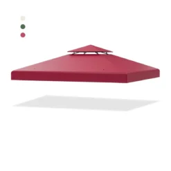 Pavillondach Ersatzdach Pavillonplane Dachabzug Kaminabzug für Pavillon 3 x 3 M