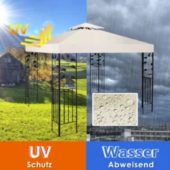 Pavillondach Ersatzdach Pavillonplane Dachabzug Kaminabzug für Pavillon 3 x 3 M