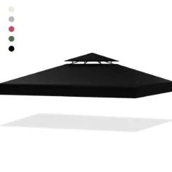 Pavillondach Ersatzdach Pavillonplane Dachabzug Kaminabzug für Pavillon 3 x 3 M