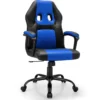 PC Gaming-Stuhl Ergonomischer Computerstuhl mit Rückenlehne Blau