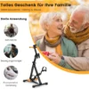 Pedaltrainer für Senioren Fitnessgerät für Hand 43-53 x 45 x 87-100 cm Schwarz + Orange