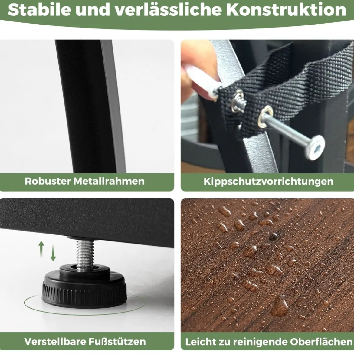 Pflanzenständer mit Wachstumslichtern 8-stöckiges Pflanzenregal Blumentreppe