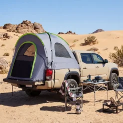 Pickup Truck Zelt für 4 Personen mit Abnehmbarem Regenschutz 168-177 cm Wasserfestes Campingzelt
