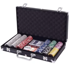Pokerset Pokerkoffer 300 Laser-Chips Alukoffer inkl. Komplettset