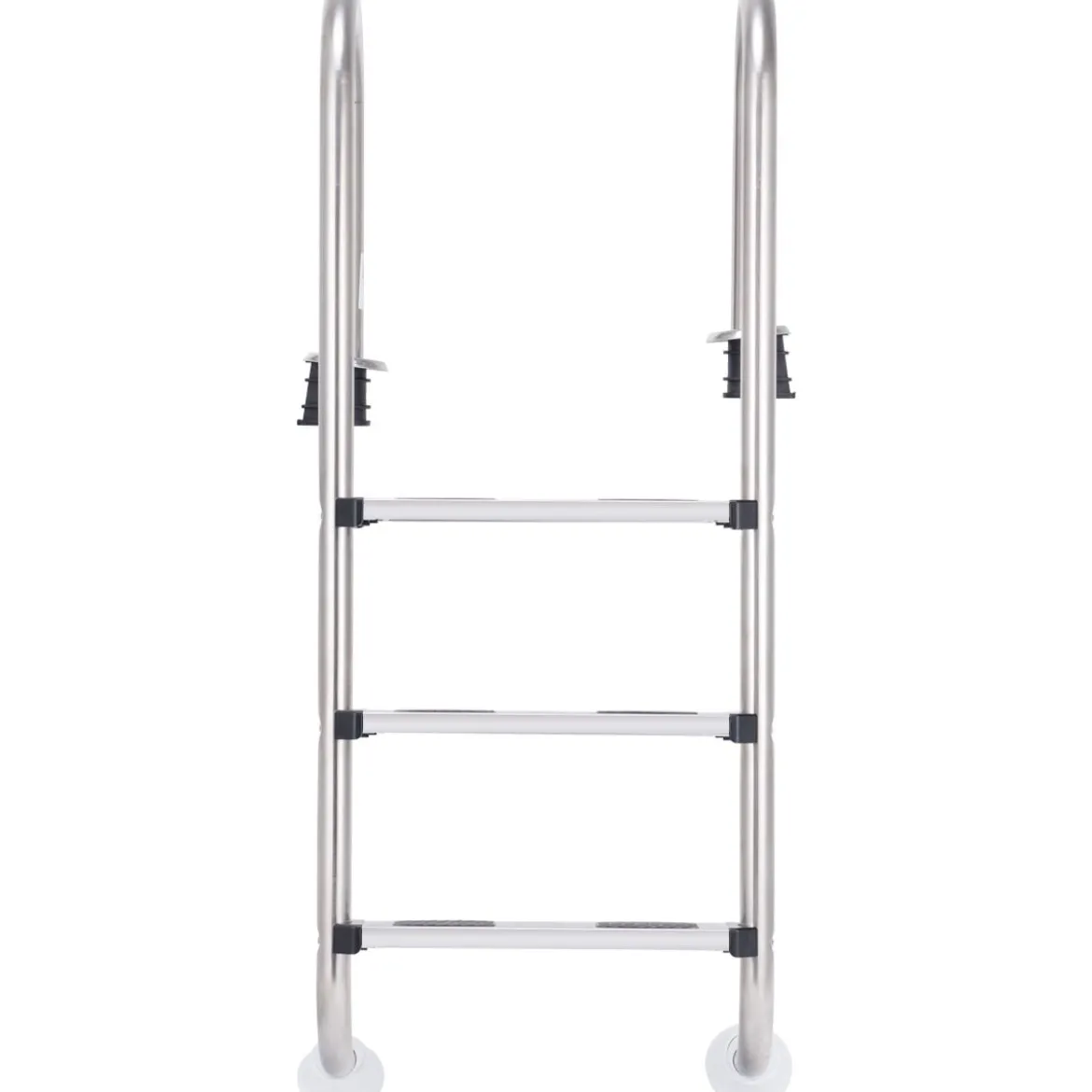 Poolleiter 3-stufig Sicherheitsleiter Schwimmbad 132 x 50 x 26 cm Edelstahl
