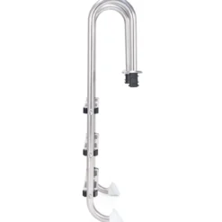 Poolleiter 3-stufig Sicherheitsleiter Schwimmbad 132 x 50 x 26 cm Edelstahl