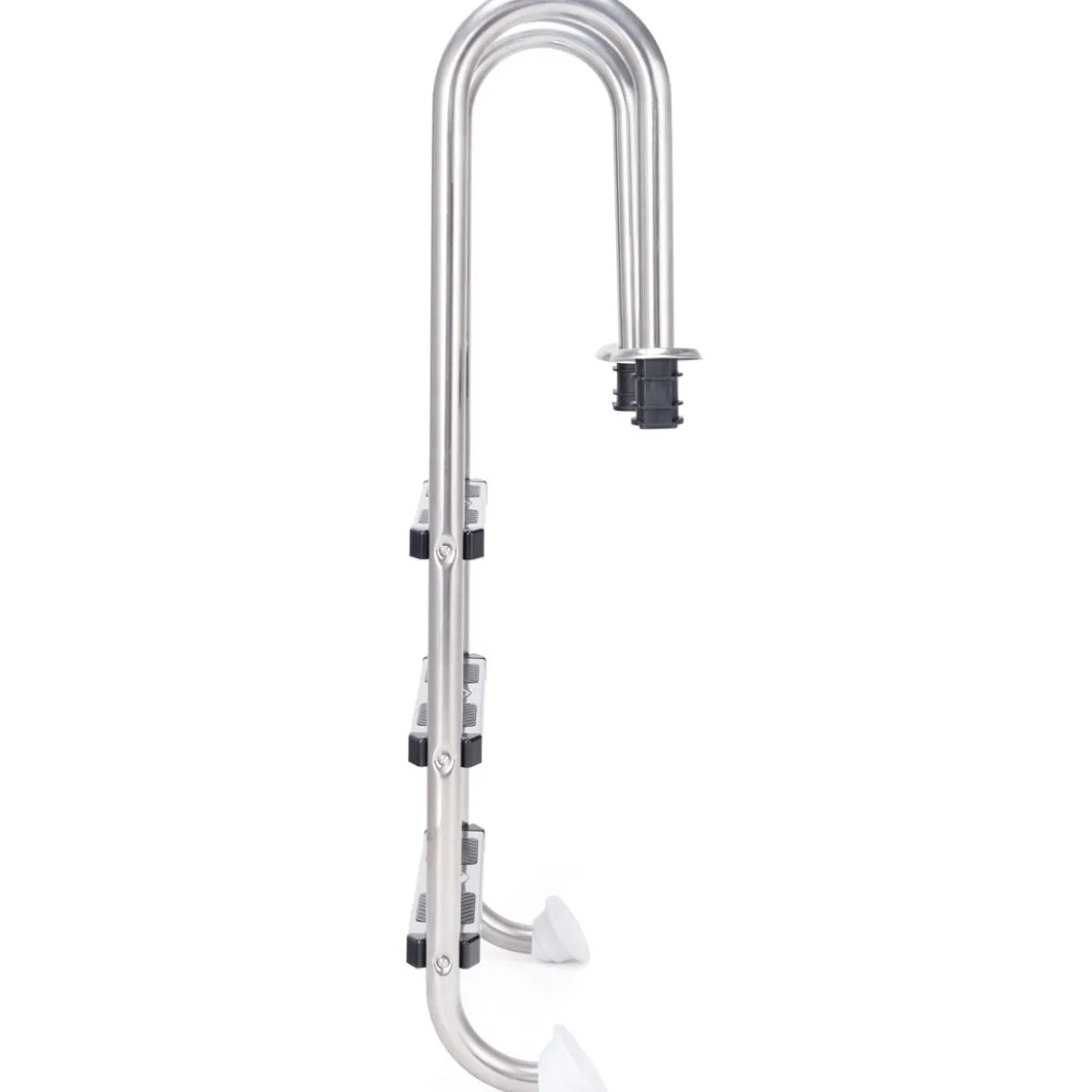 Poolleiter 3-stufig Sicherheitsleiter Schwimmbad 132 x 50 x 26 cm Edelstahl
