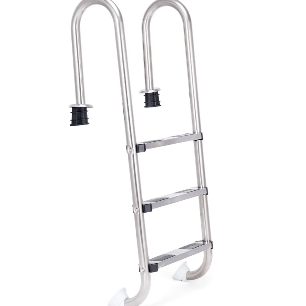Poolleiter 3-stufig Sicherheitsleiter Schwimmbad 132 x 50 x 26 cm Edelstahl