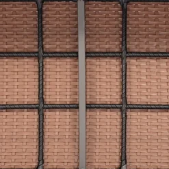 Rattan Gartenmöbel Set mit 2 Sessel & Bank & Tisch & Kissen Outdoor Lounge Möbel Sitzgarnitur