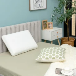 Rückstellschaum-Kissen belüftetes bequemes ergonomisches Kissen 60 x 40 x 13 cm Weiß