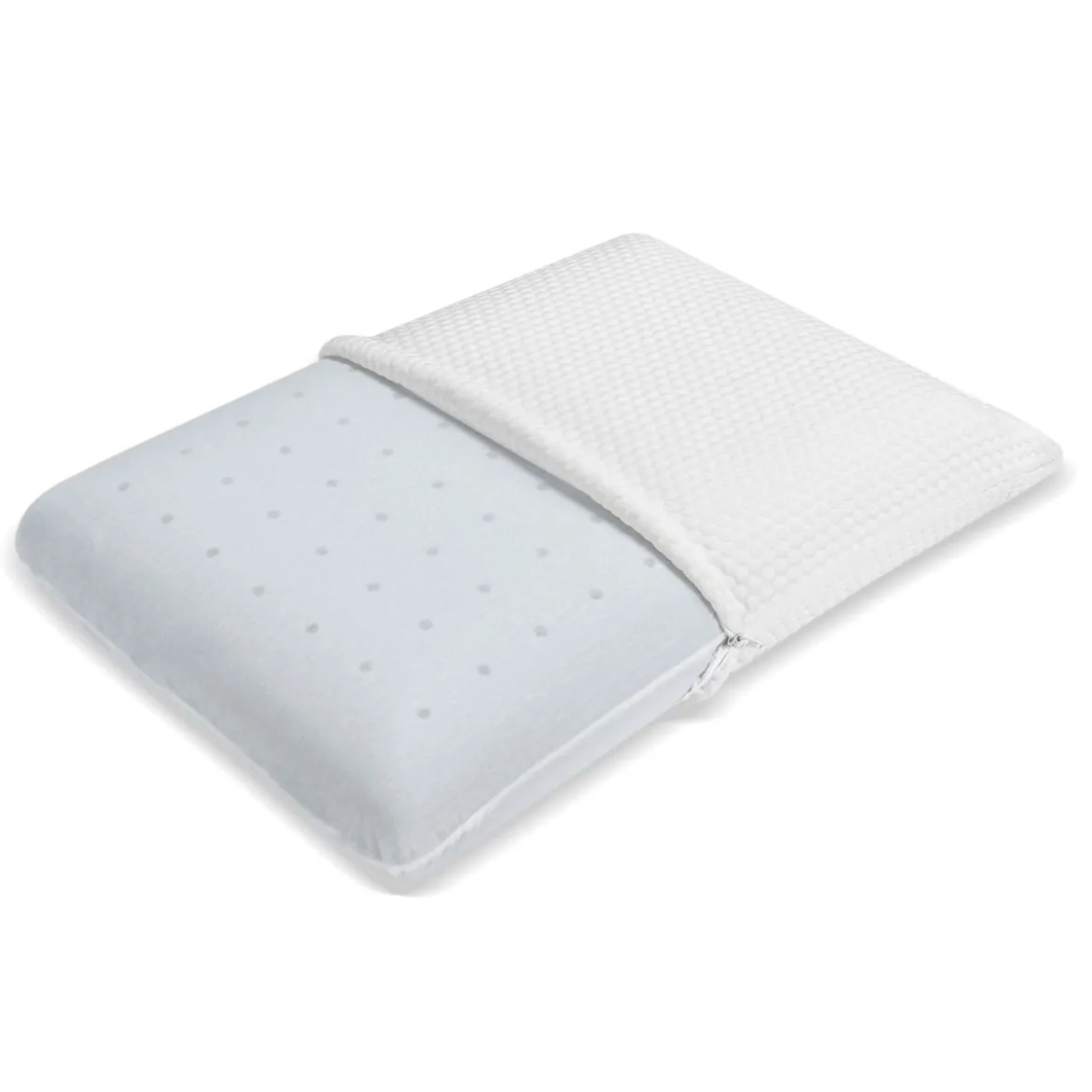 Rückstellschaum-Kissen belüftetes bequemes ergonomisches Kissen 60 x 40 x 13 cm Weiß