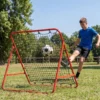 Rebounder für Fußball mit 5 Verstellbaren Winkeln Faltbares Rebound Netz Fußballnetz 100 x 100 cm