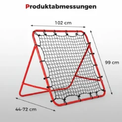 Rebounder für Fußball mit 5 Verstellbaren Winkeln Faltbares Rebound Netz Fußballnetz 100 x 100 cm