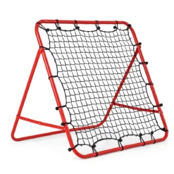 Rebounder für Fußball mit 5 Verstellbaren Winkeln Faltbares Rebound Netz Fußballnetz 100 x 100 cm