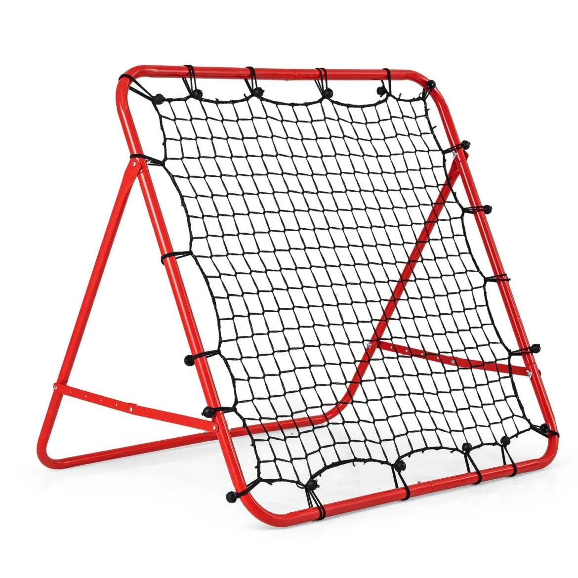 Rebounder für Fußball mit 5 Verstellbaren Winkeln Faltbares Rebound Netz Fußballnetz 100 x 100 cm