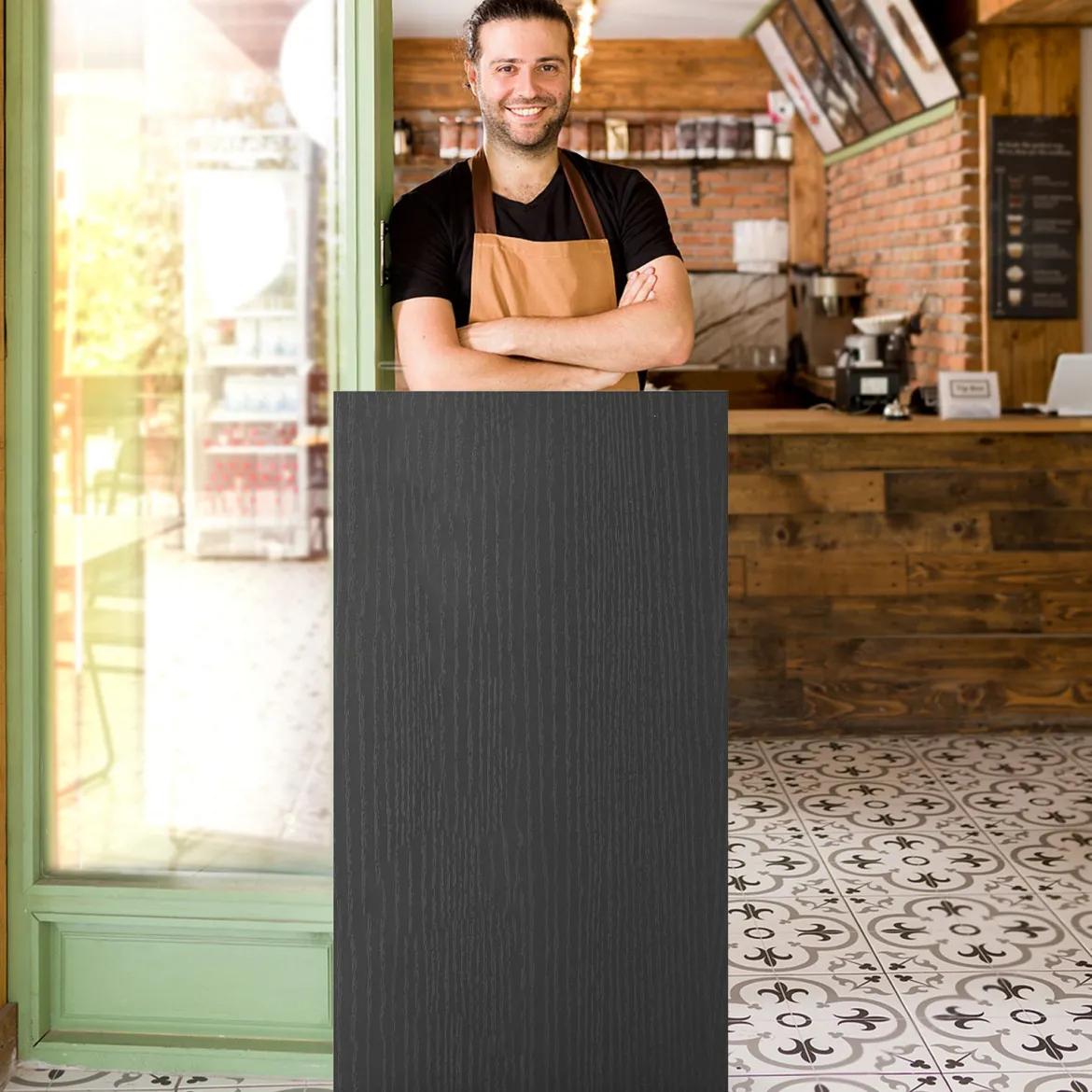 Rollender Stehpult Rednerpult mit 2 Ablagefächern Podiumständer mit 4 Universalrollen 57,5 x 37 x 105 cm Schwarz