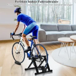 Rollentrainer Cycletrainer Fahrradtrainer mit 8 Widerstandsstufen Indoor Stahl